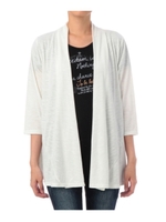 バックペプラムトッパーカーディガン/ベージュ系(050)