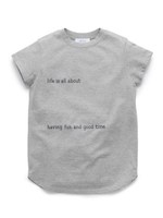 メッセージコンパクトTシャツ/OWHT