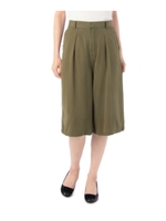 レーヨンツイルワイドパンツ/カーキ(027)