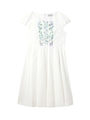 小花柄刺繍ワンピース/アイボリー(004)