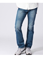 FINE SHOE CUT DENIM PANTS/ブラック(019)