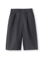 [L]千鳥柄ガウチョパンツ/ダークグレー(213)