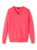 [S]コンパクトVネックプルオーバーニット/ブラック(019)