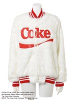 【JOYRICH×COCA-COLA】Coke Fur Varsity Jkt/RED