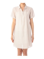 ストライプスキッパーシャツワンピース/ベージュ系(352)