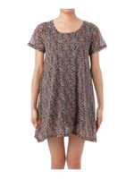 小花柄ヘムワンピース/ネイビー系(793)