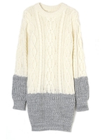 編地変化ニットOPS/WHITE