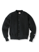 Champion 裏起毛スタジャンカーディガン/ブラック(019)