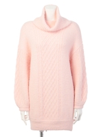 DR ケーブルsweety knit O/P/ラベンダー