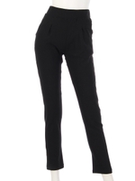 【LATINA】裏起毛タックテーパードパンツ/BK