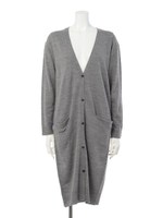 Ｓ　カシミヤタッチロングカーデ/グレー