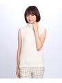 オフタートルノースリーブニット/アイボリー(004)