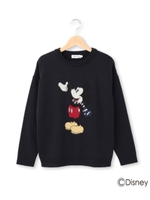 ジャカードニット(ミッキーマウス)/ネイビー(093)