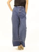デニムワイドパンツ/インディゴ