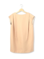 バックレースサテンワンピース/ベビーピンク(071)