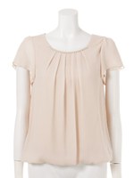 ビジュー付きブラウス/ピンク