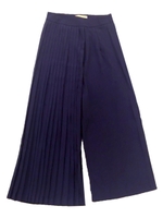 プリーツワイドパンツ/ネイビー