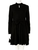 ベルトリボン付レトロワンピース/グリーン