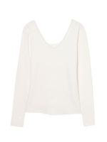 BackレースリボンTOP/WHITE