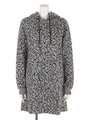 Cross Over Hoodie Dress/BLK