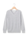 Vネックニットプルオーバー/アイボリー(004)