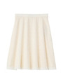 [L]ブロックペイントフレアスカート/オフホワイト(103)
