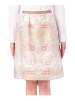 ダマスク調フラワースカート/ベージュ(152)