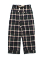 チェックパジャマkidsパンツ/GRN