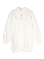 フリルスウェットワンピース/ホワイト