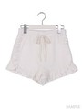 フリル裏毛ショーパン/ホワイト