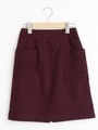 ポケ付Iラインスカート/キャメル