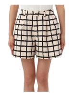 格子チェックショートパンツ/ベージュ系(251)