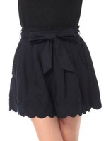 裾刺繍キュロットパンツ/Blue Green