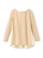 SONO 異素材バックリボンニット/ベージュ(152)