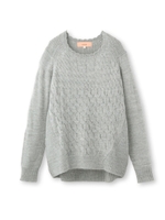 グラデーションケーブルニット/アイボリー(004)