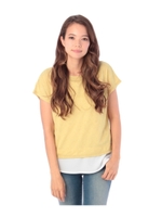 ジャガード裾切替プルオーバー/アイボリー(004)