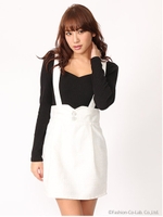 ツィード風ジャンスカ/ホワイト