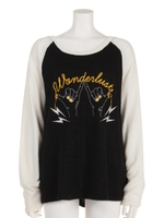 ワンダーラストニットソーラグランプル/ブラック