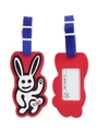 BUNNY NAME TAG/RED