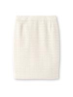 [L]ラメ混ツイードスカート/ベージュ(450)