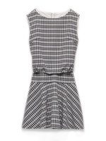 セットアップノースリワンピース/WHTxBLK