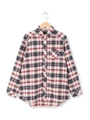 起毛チェックシャツ/レッド(262)