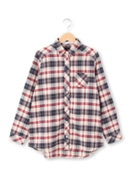 起毛チェックシャツ/レッド(262)