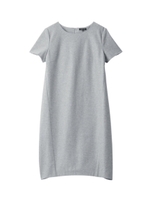 [L]鹿の子調コクーンワンピース/グレー(912)