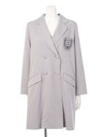 【F i.n.t】エンブレムワッペンチェスターコート/LIGHT BEIGE