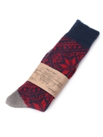 ノルディック柄ソックス/ネイビー(493)