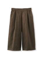 フェイクスエードワイドパンツ/ブラック(019)