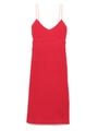プリーツ加工キャミワンピース/RED