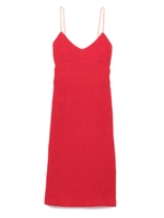 プリーツ加工キャミワンピース/RED