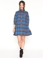 CIRCULAR H/S SHIRT DRESS/ネイビー